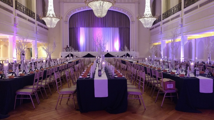 Auditorium meal wedding aisle Photo