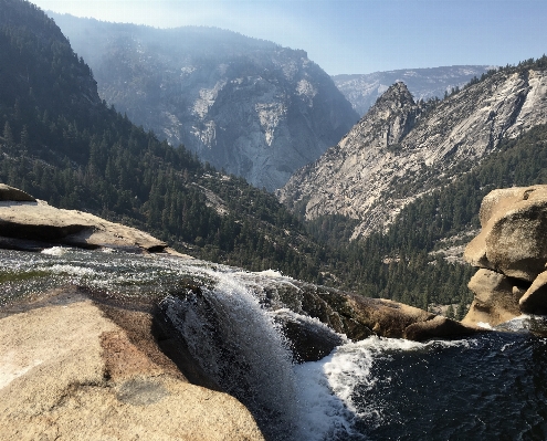 Landscape rock waterfall wilderness Photo