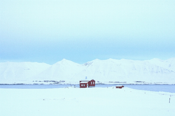 Mountain snow winter house Photo