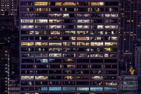 Architecture skyline night window Photo