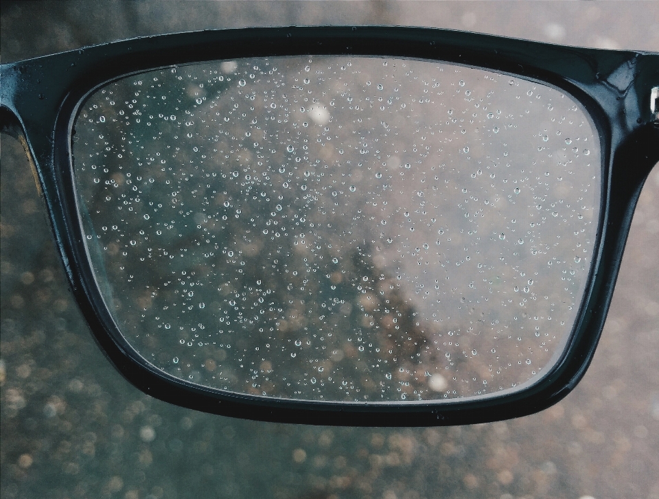 Glass circle bumper rear view mirror