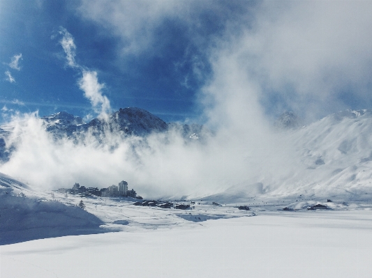 Mountain snow winter cloud Photo