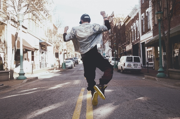 Man pedestrian road street Photo