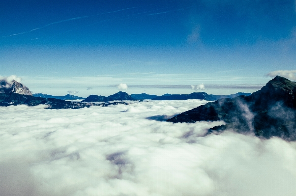 山 雪 冬 クラウド 写真