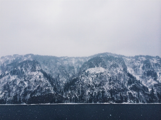 自然 rock 山 雪 写真