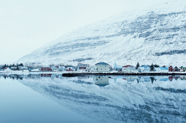 Foto água montanha neve inverno