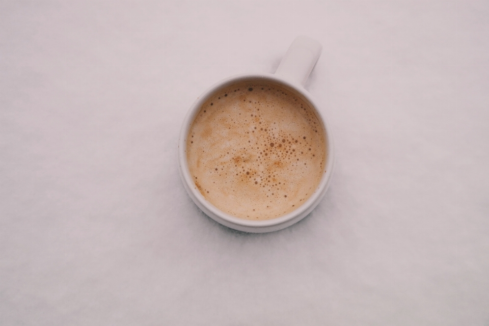 Kawa filiżanka latte żywność