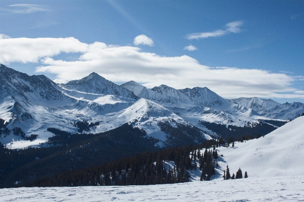 Foto Montagna nevicare freddo inverno