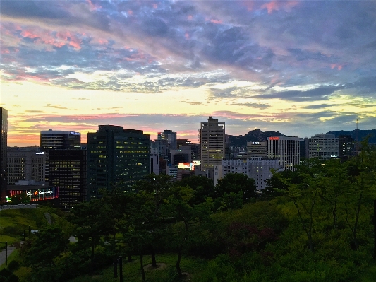 地平線 クラウド 空 日の出 写真