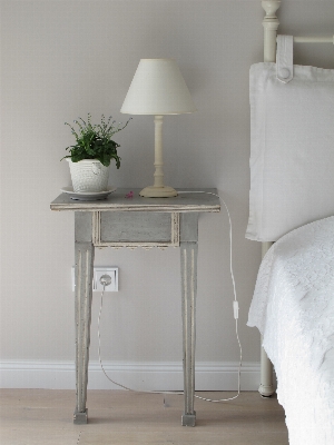 Table white chair floor Photo