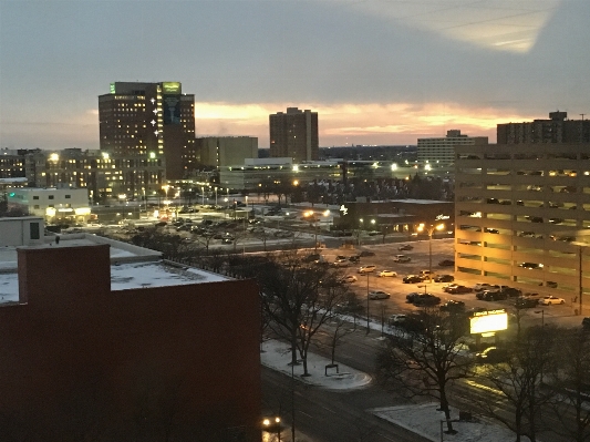 Sunset skyline night morning Photo