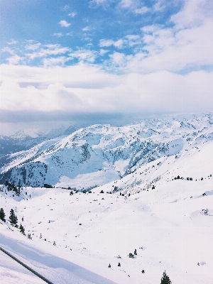 Foto Montaña nieve invierno cordillera
