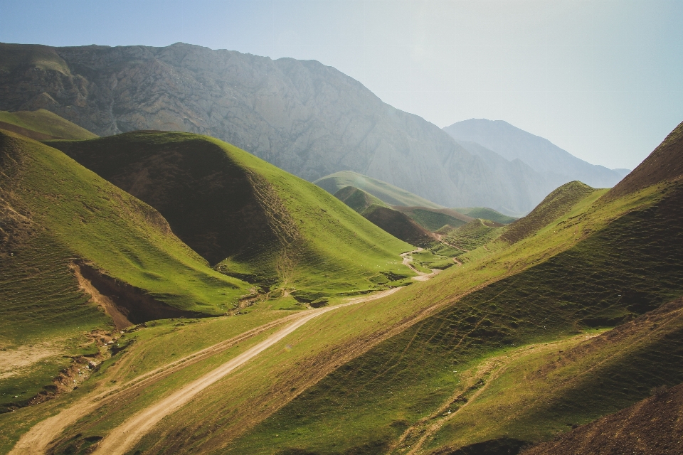 Paesaggio natura montagna strada