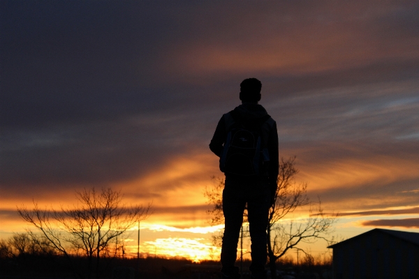 Horizon silhouette cloud sky Photo