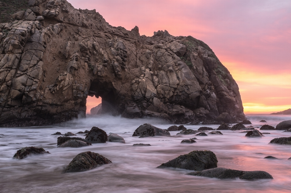 Praia paisagem mar costa