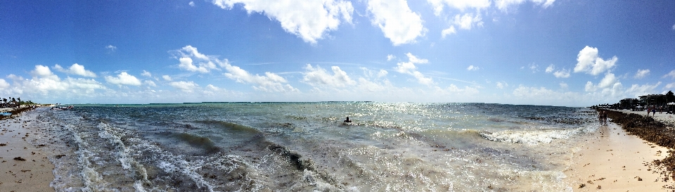 Pantai laut pesisir melambai