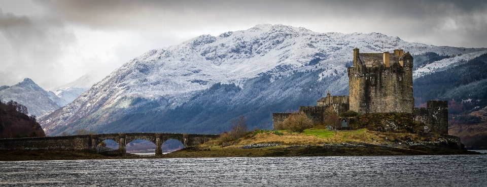 Mountain snow cloud bridge