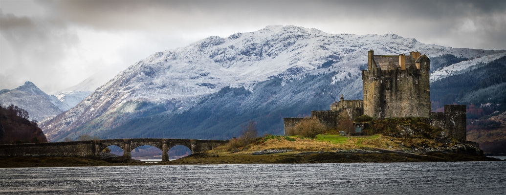 Mountain snow cloud bridge Photo