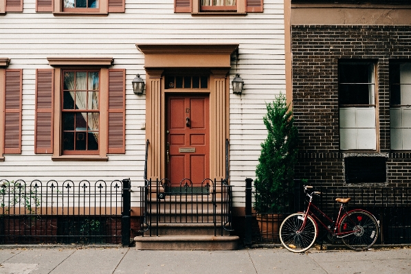 Wood road street house Photo