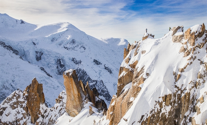 Foto Rock montaña nieve invierno