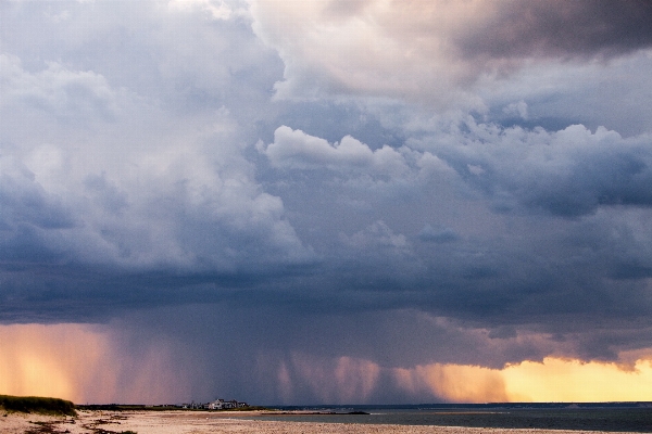 Sea ocean horizon cloud Photo