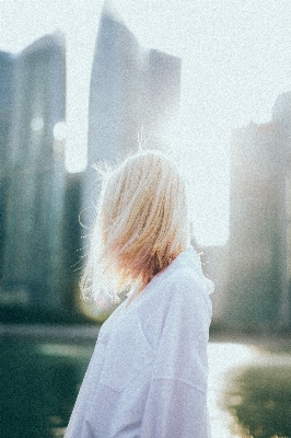 Person girl hair white Photo