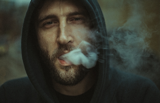 Man hair smoke smoking Photo