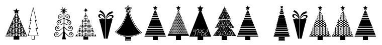 Kg Christmas Trees Font