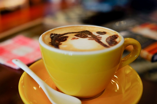 Coffee cup latte food Photo