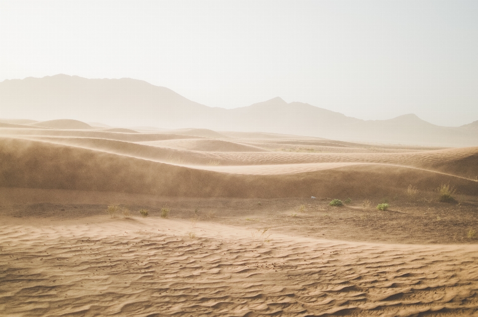 Landscape sand horizon hill