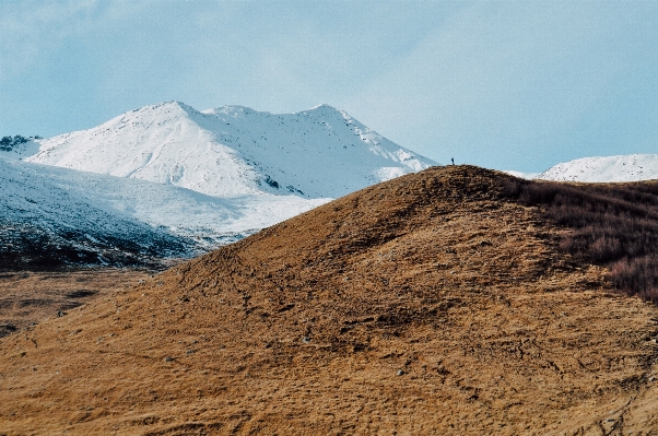 Landscape sea mountain snow Photo