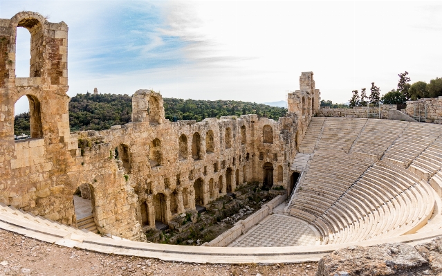 Photo Structure repère amphithéâtre
 ruines