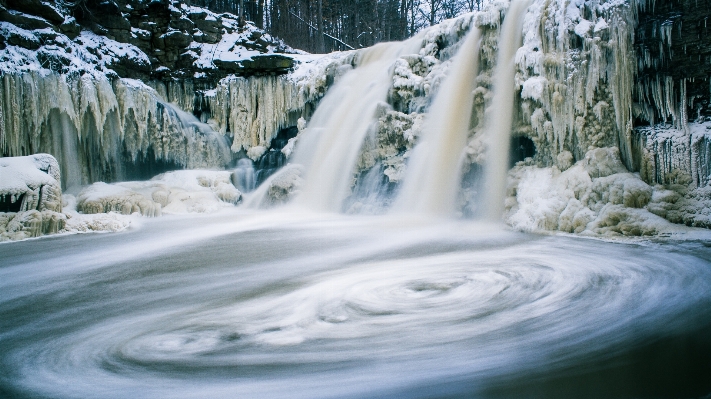 Water nature waterfall snow Photo