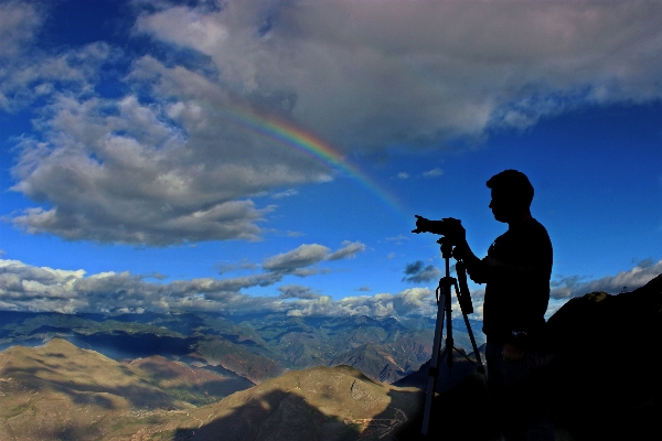 Berg wolke himmel fotograf Foto