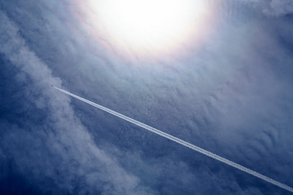 Horizon mountain cloud sky