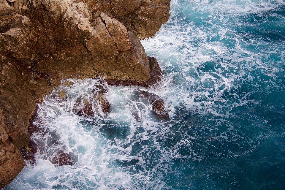 Meer küste wasser rock