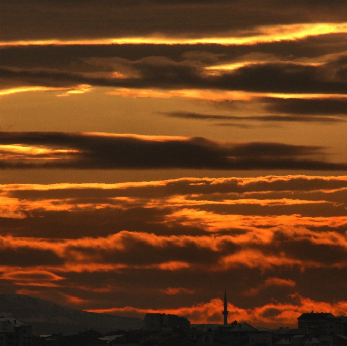 Mar horizonte nube cielo