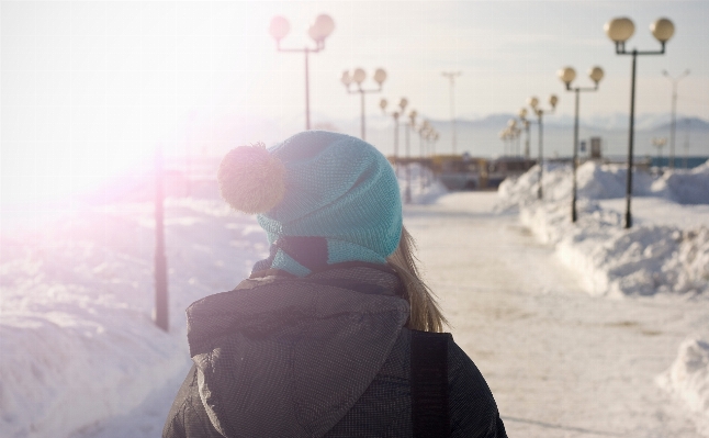 Person snow winter woman Photo