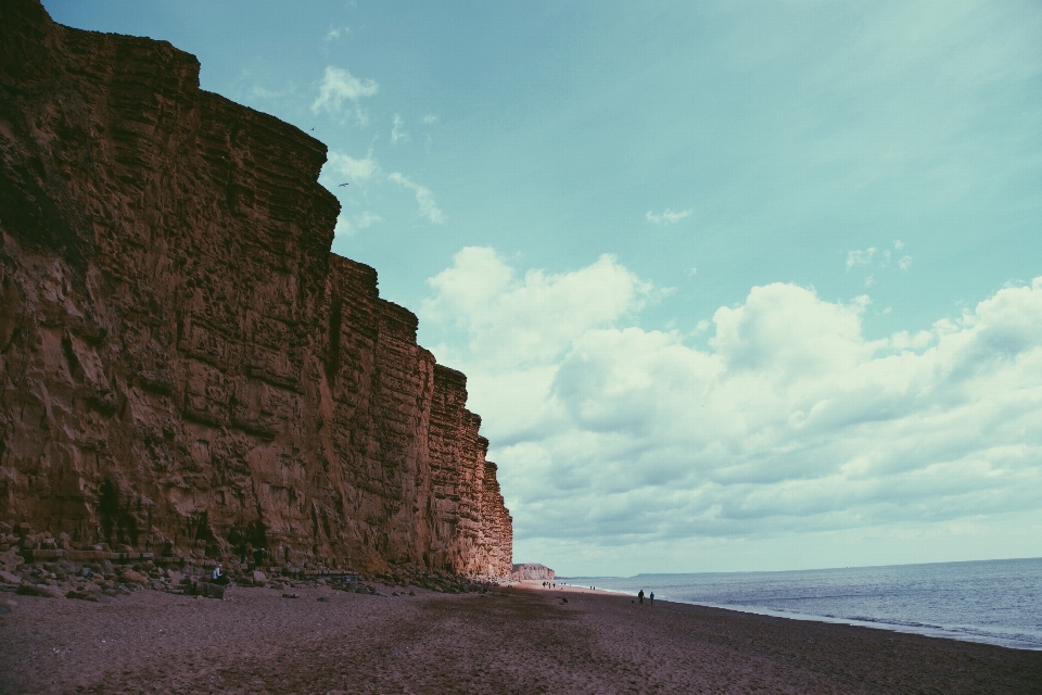 Plaża morze wybrzeże rock