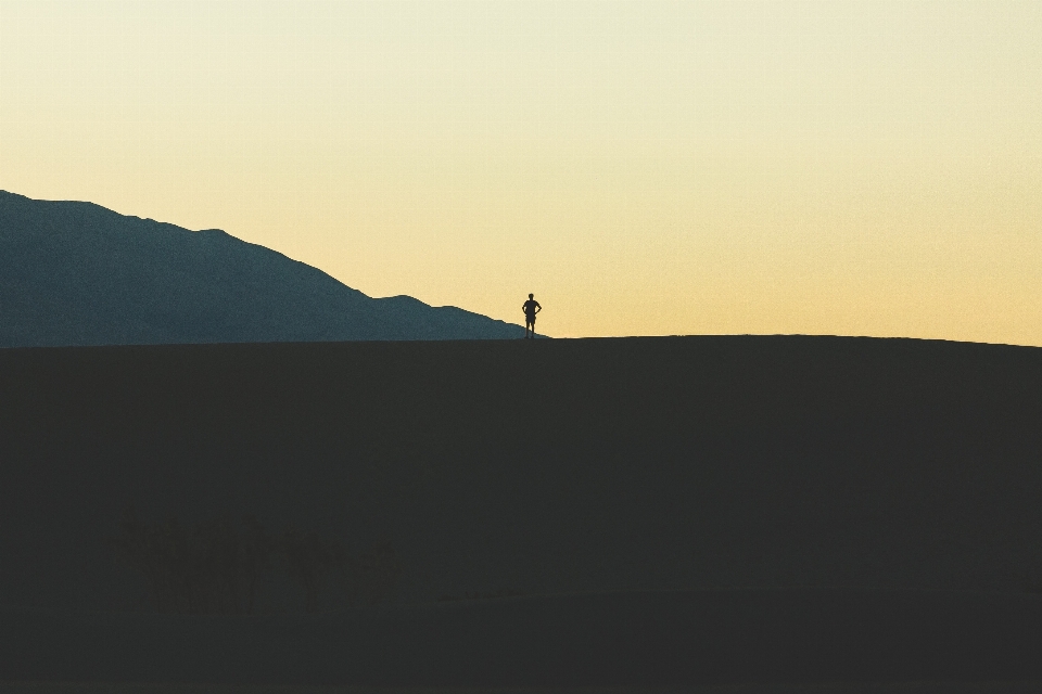 Landschaft sand horizont silhouette