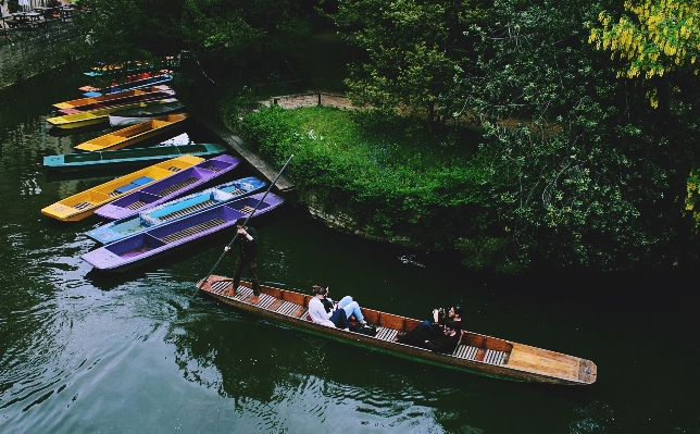 Water person boat lake Photo