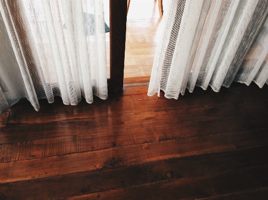 Wood white floor window Photo