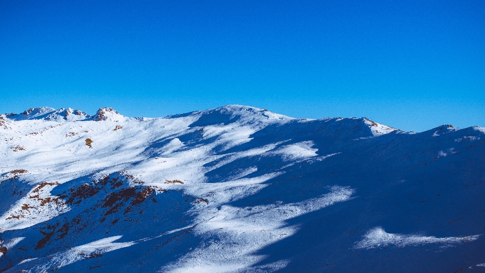 山 雪 冬天 山脉