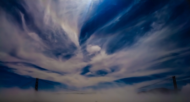 Cloud sky bridge sunlight Photo