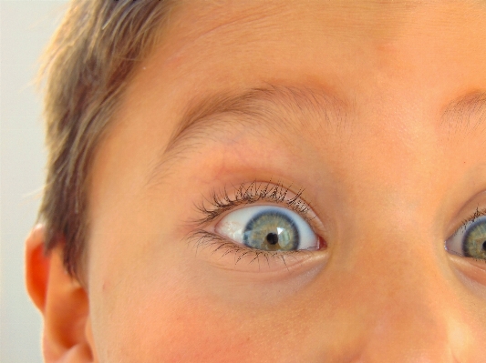 Child blue lip eyebrow Photo