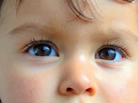 Girl child blue lip Photo