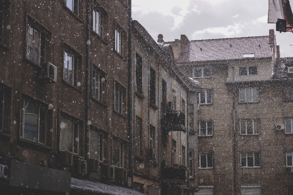 Snow winter architecture road Photo