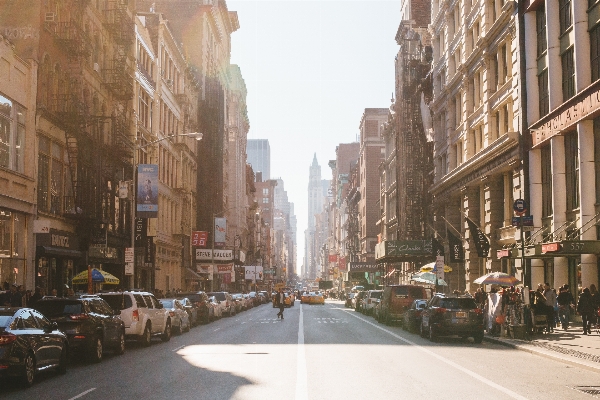 Pedestrian sun road street Photo