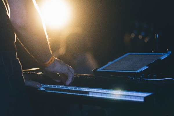 Music light keyboard piano Photo