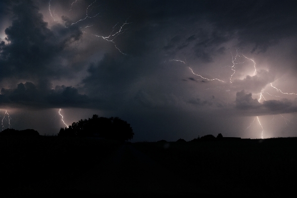 Foto Awan malam suasana cuaca